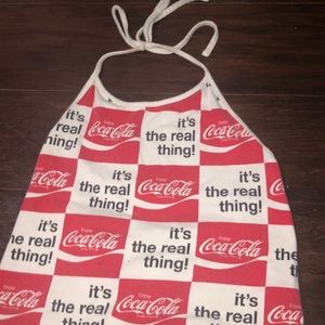 rare coca-cola Cropped tank top